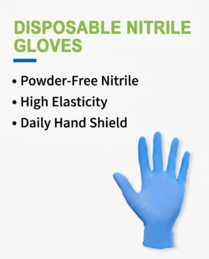 DISPOSABLE NITRILE EXAMINATION POWDER FREE GLOVE