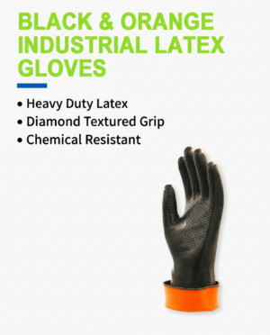 Heavy-Duty Industrial Latex Chemical Resistant Glove