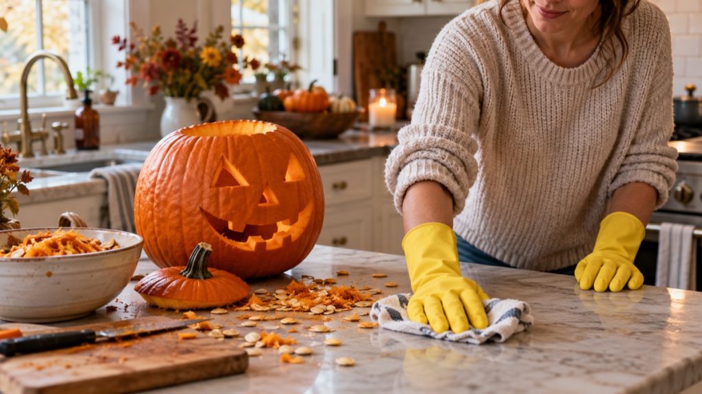 Halloween Cleaning Tips: A Simple Way to Tackle Pumpkin Mess and Party Cleanup